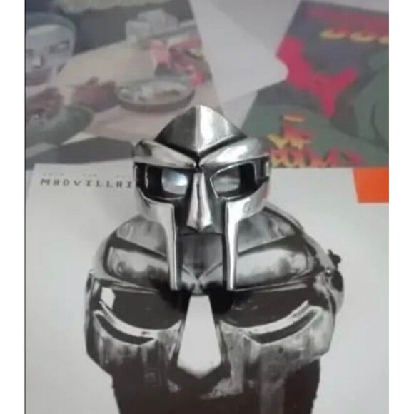MF DOOM Ring Stainless Steel Mask Gladiator Style Hip Hop SIZE 12 Same Day Ship - Picture 1 of 5